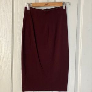 Burgundy wilfred pencil skirt